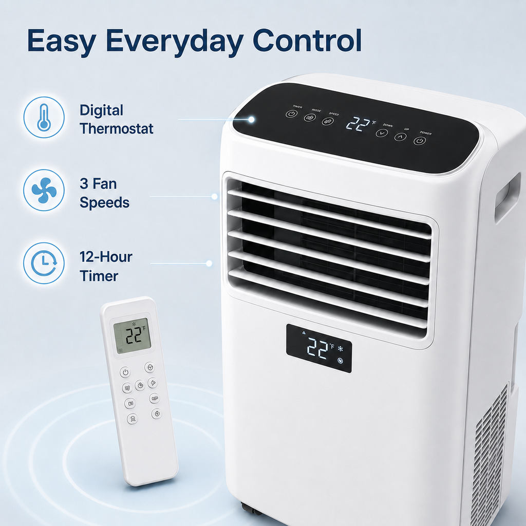 ArcticBreeze 9000 BTU Portable Air Conditioner - Detail 2